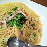 シリコンスチーマー使用☆春野菜のスープパスタ
